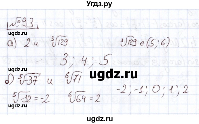 ГДЗ (Решебник) по алгебре 11 класс Арефьева И.Г. / итоговое повторение / 93