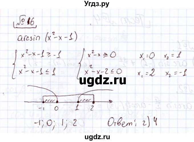ГДЗ (Решебник) по алгебре 11 класс Арефьева И.Г. / тематические тесты / тест №4 / 6