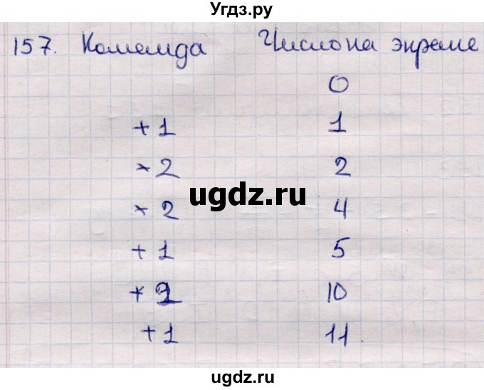 ГДЗ (Решебник) по информатике 5 класс Семенов А.Л. / задание / 157