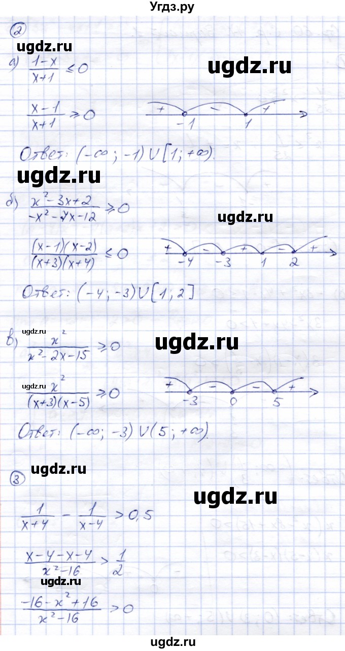 ГДЗ (Решебник) по алгебре 8 класс (дидактические материалы) Зив Б.Г. / самостоятельные работы / СР-17 / Вариант 1(продолжение 2)
