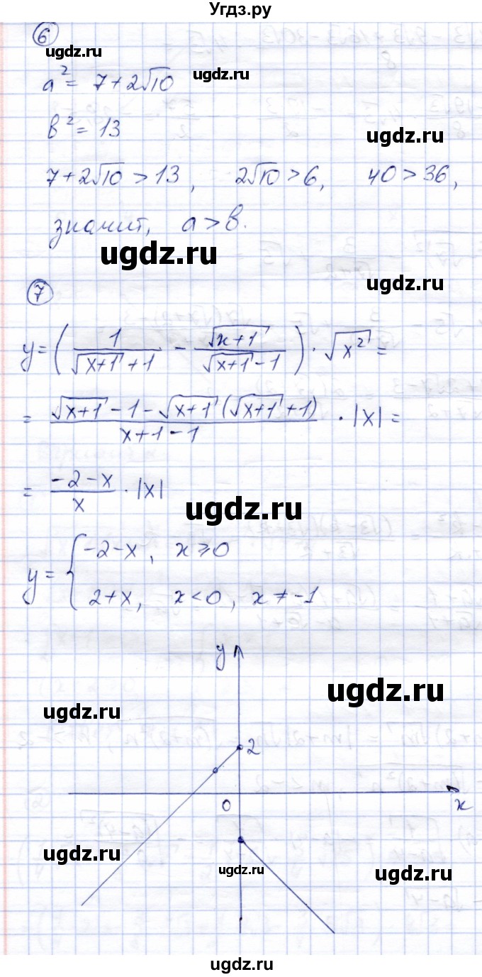 ГДЗ (Решебник) по алгебре 8 класс (дидактические материалы) Зив Б.Г. / контрольные работы / КР-2 / Вариант 2(продолжение 3)