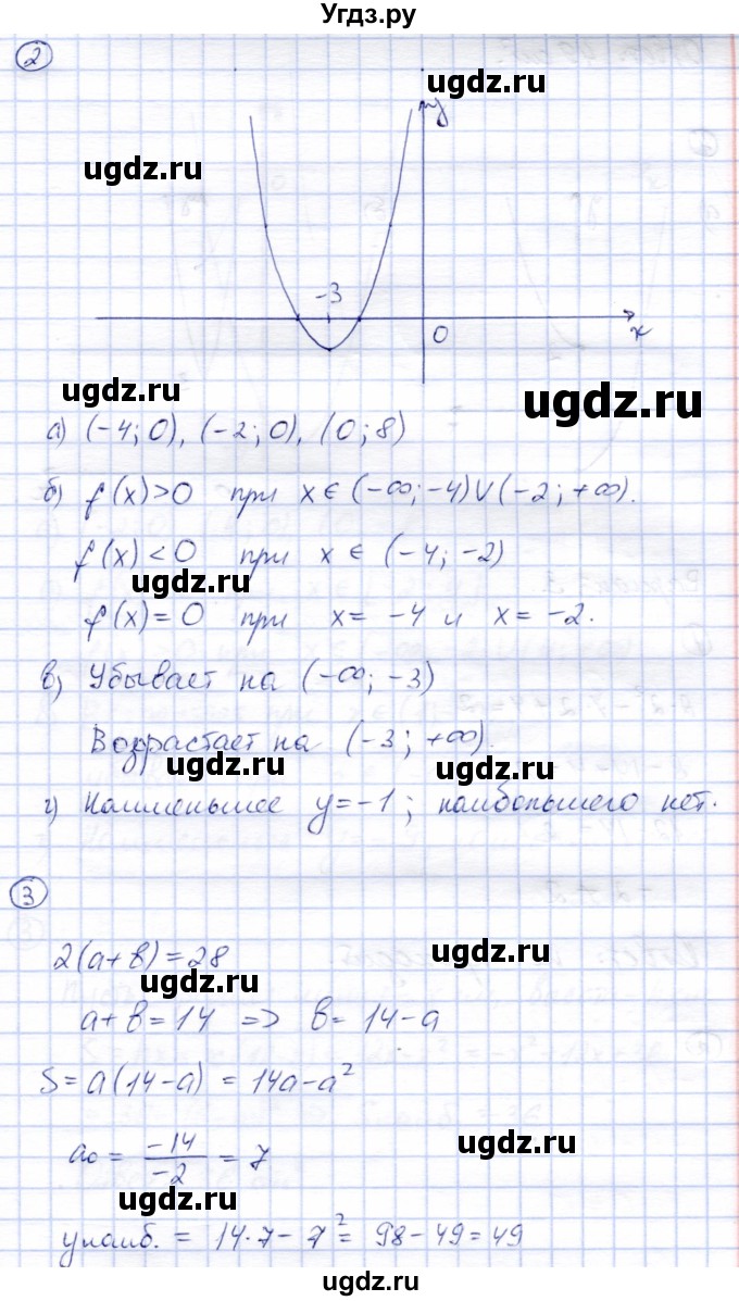 ГДЗ (Решебник) по алгебре 8 класс (дидактические материалы) Зив Б.Г. / контрольные работы / КР-4 / Вариант 2(продолжение 2)