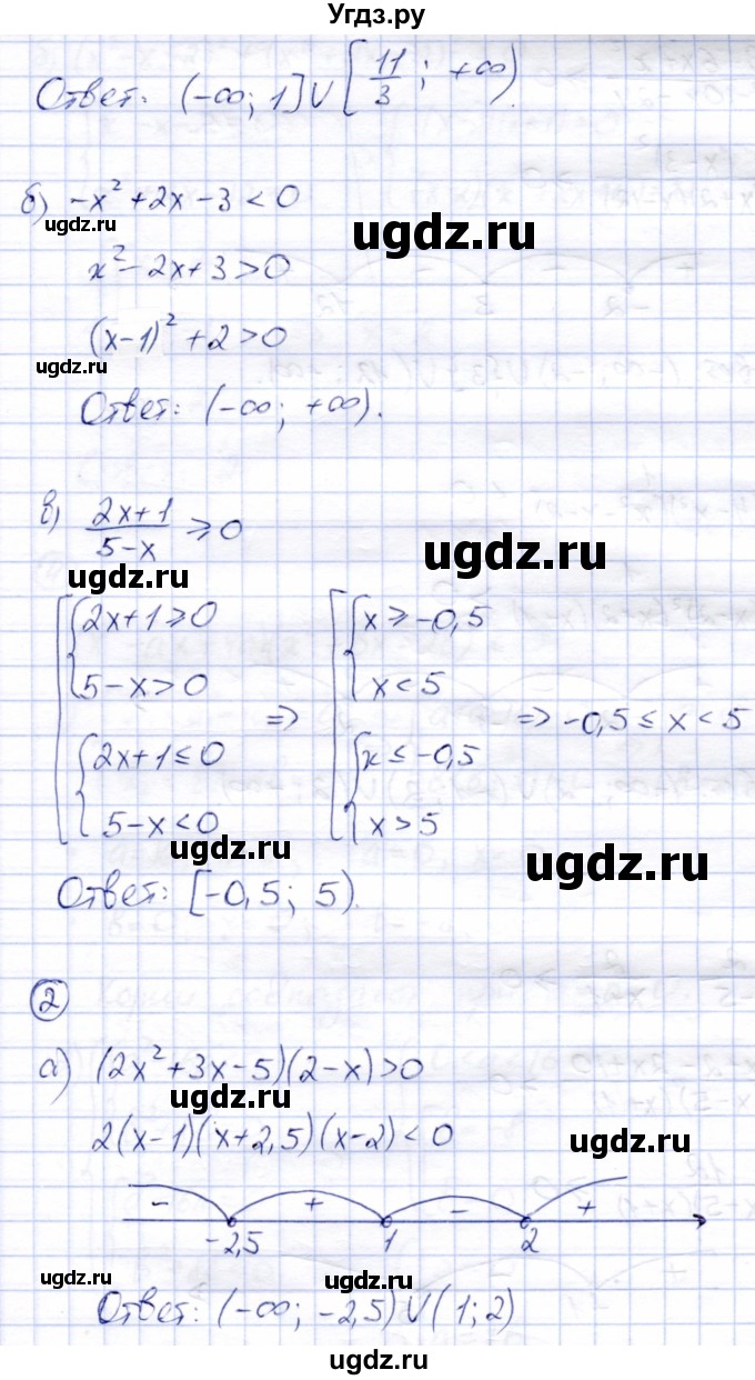 ГДЗ (Решебник) по алгебре 8 класс (дидактические материалы) Зив Б.Г. / контрольные работы / КР-5 / Вариант 3(продолжение 2)