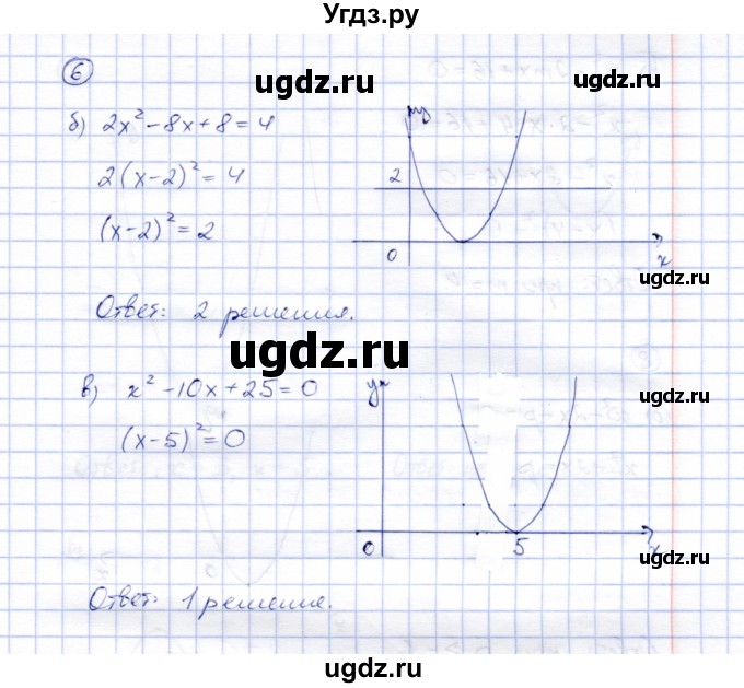 ГДЗ (Решебник) по алгебре 8 класс (рабочая тетрадь) Ключникова Е.М. / §23 / 6