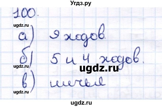 ГДЗ (Решебник) по информатике 6 класс Семёнов А.Л. / задача / 100