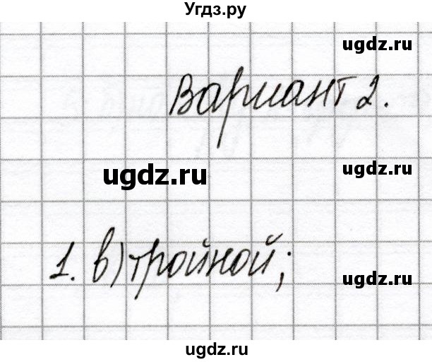 ГДЗ (Решебник) по химии 8 класс (сборник контрольных и самостоятельных работ) Сеген Е.Л. / самостоятельные работы / СР-11 / Вариант 2