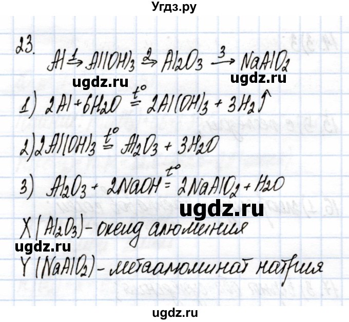 ГДЗ (Решебник) по химии 9 класс (рабочая тетрадь) Еремин В.В. / готовимся к контрольной работе / металлы / 23