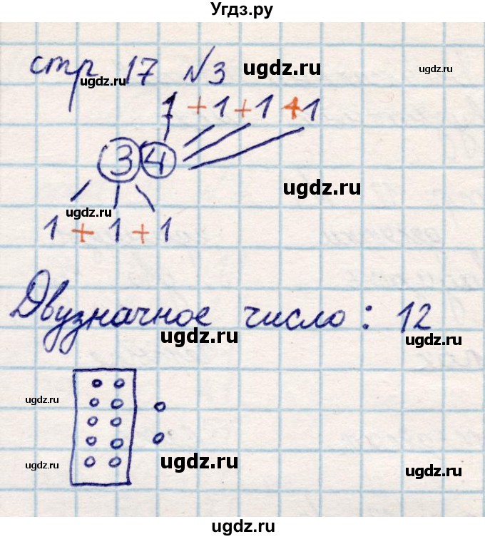 ГДЗ (Решебник) по математике 2 класс Акпаева А.Б. / часть 1. страница / 17(продолжение 2)