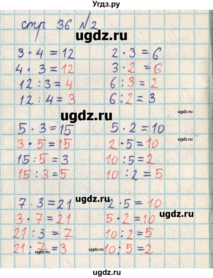 ГДЗ (Решебник) по математике 2 класс Акпаева А.Б. / часть 3. страница / 36