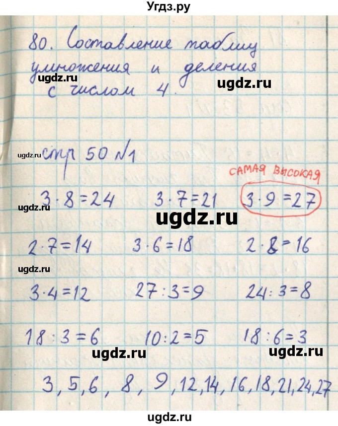 ГДЗ (Решебник) по математике 2 класс Акпаева А.Б. / часть 3. страница / 50