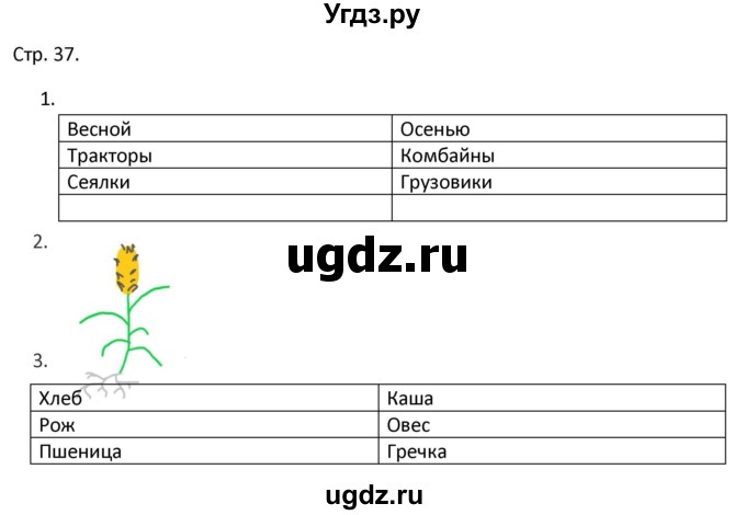 ГДЗ (Решебник) по миру природы и человека 4 класс (рабочая тетрадь) Матвеева Н.Б. / страница / 37