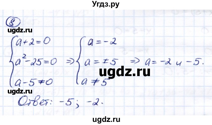 ГДЗ (Решебник) по алгебре 8 класс (Контрольные измерительные материалы (ким)) Ю. А. Глазков / тест / тест 8 (вариант) / 1(продолжение 4)