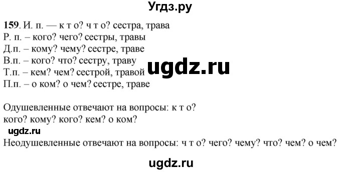 ГДЗ (Решебник) по русскому языку 6 класс Якубовская Э.В. / упражнение / 159