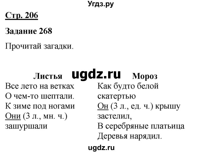 ГДЗ (Решебник) по русскому языку 7 класс Якубовская Э.В. / страница / 206