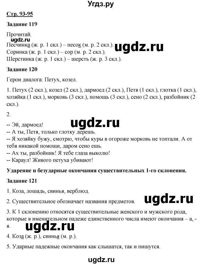 ГДЗ (Решебник) по русскому языку 7 класс Якубовская Э.В. / страница / 93-95