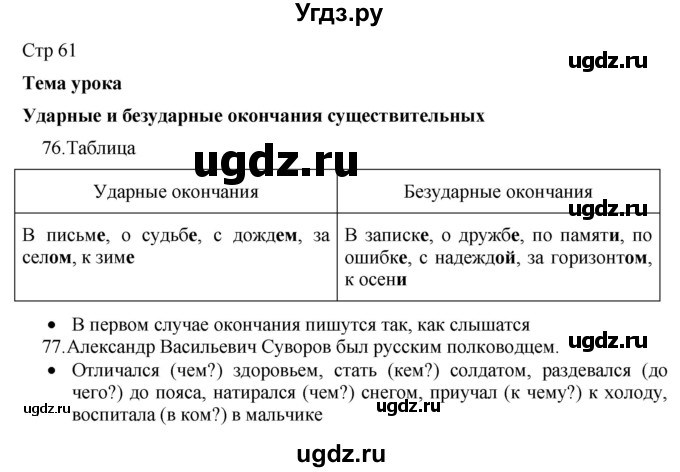 ГДЗ (Решебник) по русскому языку 8 класс Якубовская Э.В. / страница / 61