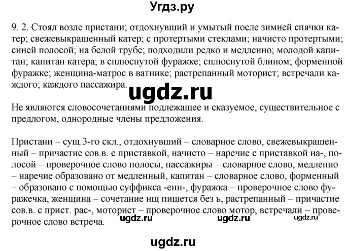 ГДЗ (Решебник) по русскому языку 11 класс Долбик Е.Е. / §9 / 9.2
