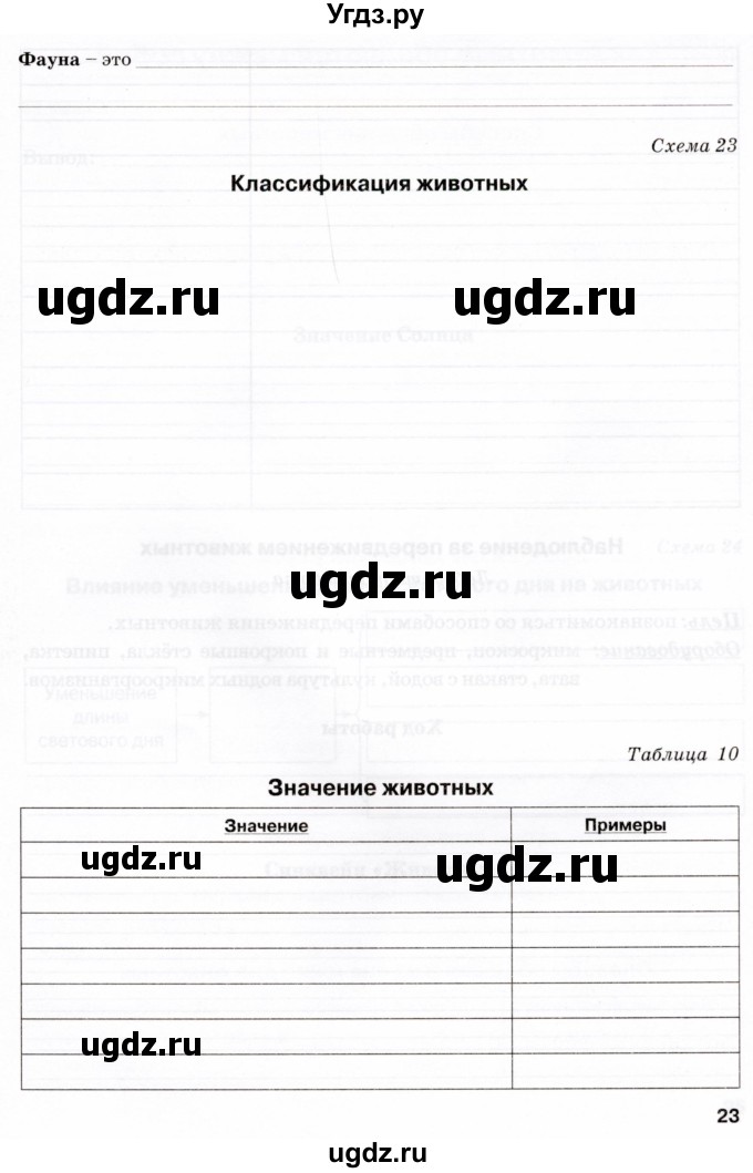 ГДЗ (Тетрадь) по биологии 5 класс (рабочая тетрадь) Бодрова Н.Ф. / страница / 23