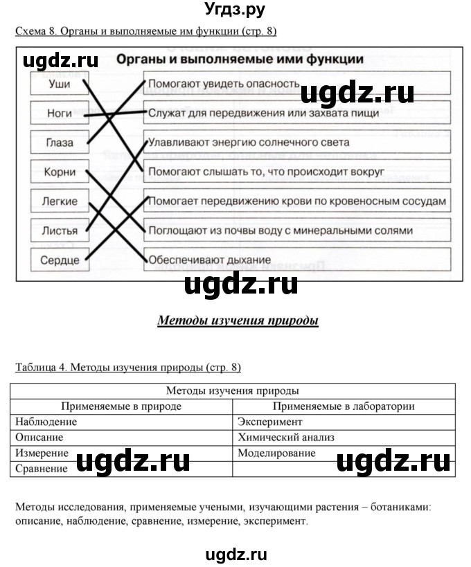 ГДЗ (Решебник) по биологии 5 класс (рабочая тетрадь) Бодрова Н.Ф. / страница / 8