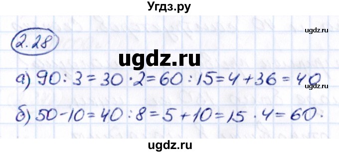 ГДЗ (Решебник к учебнику 2021) по математике 5 класс Виленкин Н.Я. / §2 / 2.28
