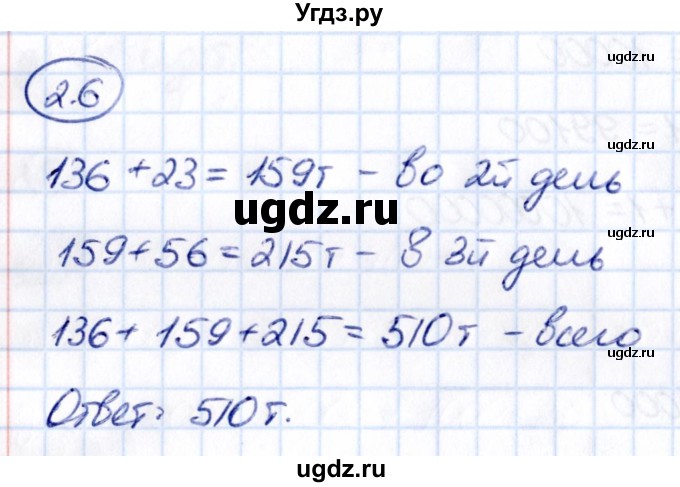 ГДЗ (Решебник к учебнику 2021) по математике 5 класс Виленкин Н.Я. / §2 / 2.6