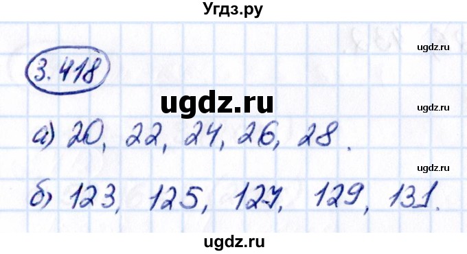 ГДЗ (Решебник к учебнику 2021) по математике 5 класс Виленкин Н.Я. / §3 / 3.418