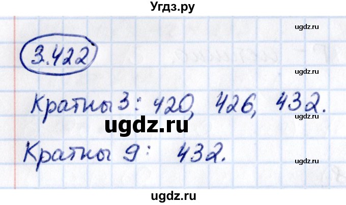 ГДЗ (Решебник к учебнику 2021) по математике 5 класс Виленкин Н.Я. / §3 / 3.422