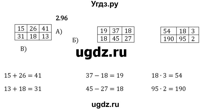 ГДЗ (Решебник к учебнику 2023) по математике 5 класс Виленкин Н.Я. / §2 / 2.96
