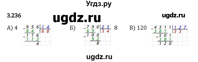 ГДЗ (Решебник к учебнику 2023) по математике 5 класс Виленкин Н.Я. / §3 / 3.236