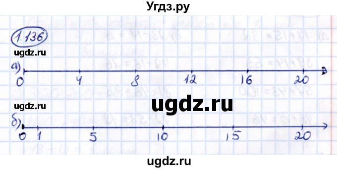 ГДЗ (Решебник 2021) по математике 5 класс Виленкин Н.Я. / §1 / упражнение / 1.136