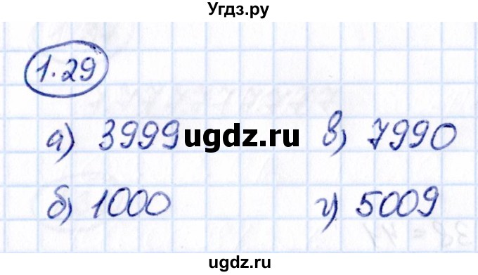 ГДЗ (Решебник 2021) по математике 5 класс Виленкин Н.Я. / §1 / упражнение / 1.29