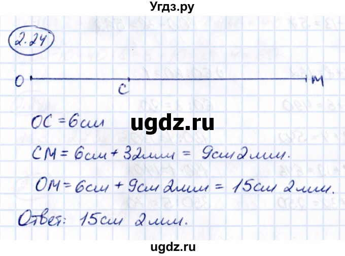 ГДЗ (Решебник 2021) по математике 5 класс Виленкин Н.Я. / §2 / упражнение / 2.24