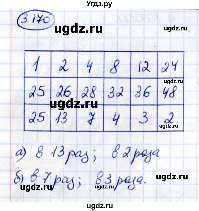 ГДЗ (Решебник 2021) по математике 5 класс Виленкин Н.Я. / §3 / упражнение / 3.170