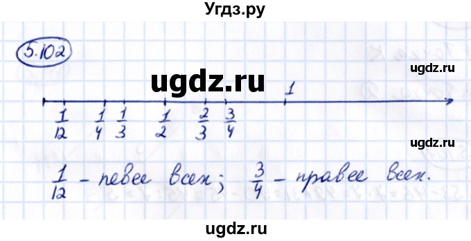 ГДЗ (Решебник 2021) по математике 5 класс Виленкин Н.Я. / §5 / упражнение / 5.102