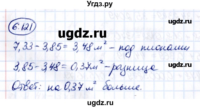 ГДЗ (Решебник 2021) по математике 5 класс Виленкин Н.Я. / §6 / упражнение / 6.121