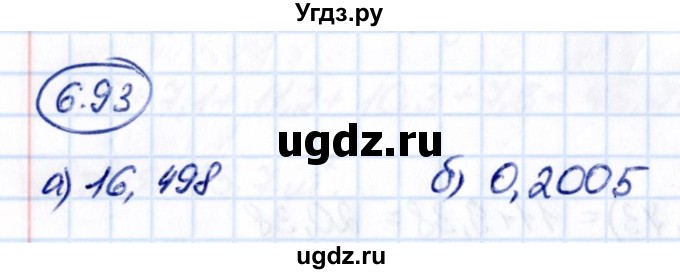 ГДЗ (Решебник 2021) по математике 5 класс Виленкин Н.Я. / §6 / упражнение / 6.93