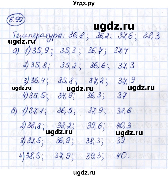 ГДЗ (Решебник 2021) по математике 5 класс Виленкин Н.Я. / §6 / упражнение / 6.99