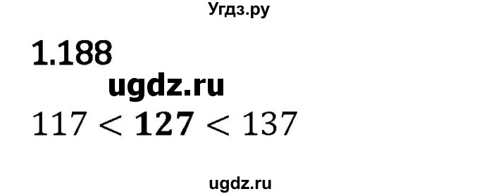 ГДЗ (Решебник 2023) по математике 5 класс Виленкин Н.Я. / §1 / упражнение / 1.188