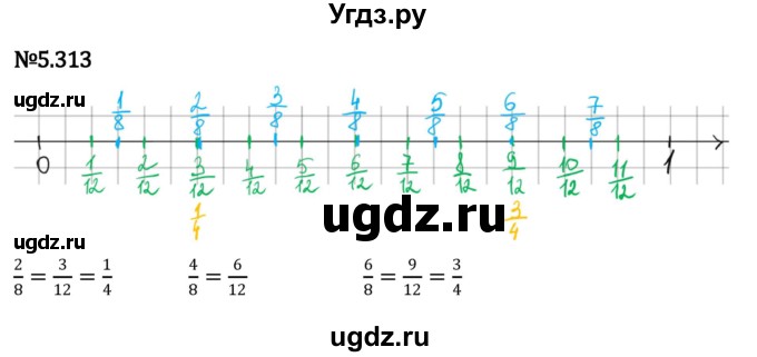 ГДЗ (Решебник 2023) по математике 5 класс Виленкин Н.Я. / §5 / упражнение / 5.313