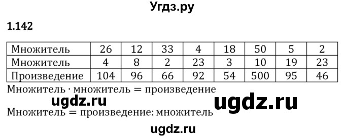 ГДЗ (Решебник 2023) по математике 5 класс Виленкин Н.Я. / §1 / упражнение / 1.142