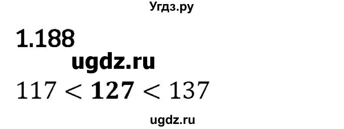 ГДЗ (Решебник 2023) по математике 5 класс Виленкин Н.Я. / §1 / упражнение / 1.188