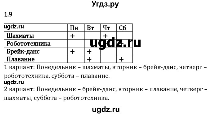 ГДЗ (Решебник 2023) по математике 5 класс Виленкин Н.Я. / §1 / упражнение / 1.9