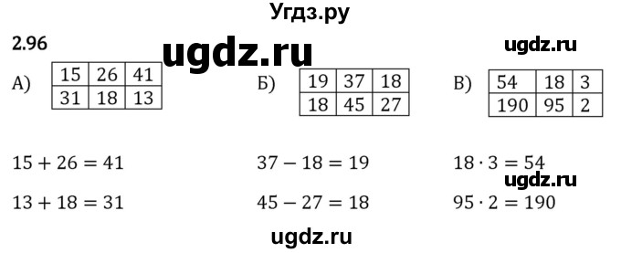 ГДЗ (Решебник 2023) по математике 5 класс Виленкин Н.Я. / §2 / упражнение / 2.96