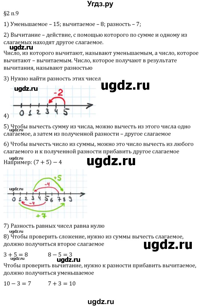 ГДЗ (Решебник 2023) по математике 5 класс Виленкин Н.Я. / §2 / вопросы после теории / п. 9