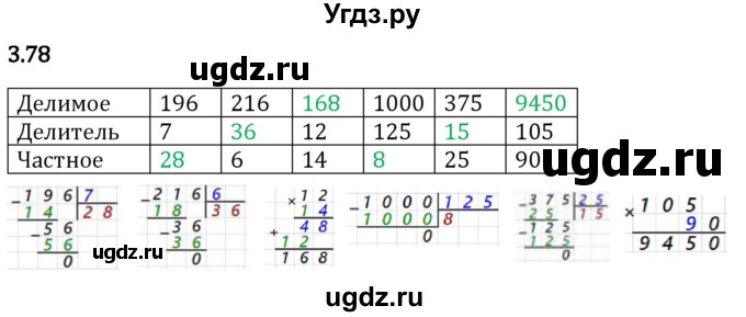 ГДЗ (Решебник 2023) по математике 5 класс Виленкин Н.Я. / §3 / упражнение / 3.78