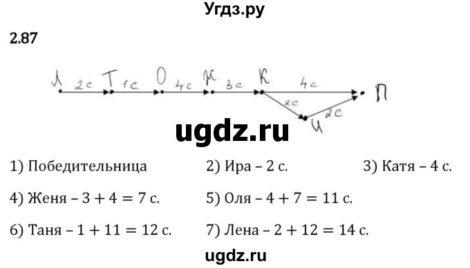 ГДЗ (Решебник 2023) по математике 5 класс Виленкин Н.Я. / §2 / упражнение / 2.87