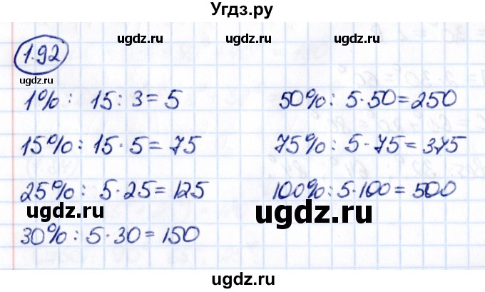 ГДЗ (Решебник к учебнику 2021) по математике 6 класс Виленкин Н.Я. / §1 / упражнение / 1.92