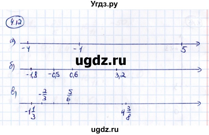 ГДЗ (Решебник 2021) по математике 6 класс Виленкин Н.Я. / §4 / упражнение / 4.12