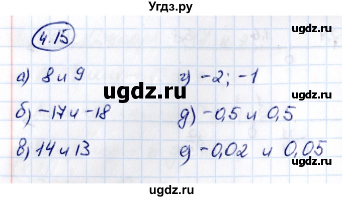 ГДЗ (Решебник к учебнику 2021) по математике 6 класс Виленкин Н.Я. / §4 / упражнение / 4.15
