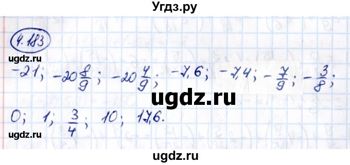ГДЗ (Решебник к учебнику 2021) по математике 6 класс Виленкин Н.Я. / §4 / упражнение / 4.183